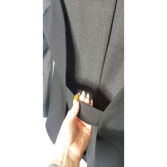 Elm Design Wool Blend Blazer Jacket 3 Large Lagenlook Stretch Corporate Goth - Picture 13 of 13